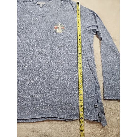 Ocean & Coast‎ Ling Sleeve Tshirt Heather Blue Large With Tree Crest Ladies - Picture 8 of 9